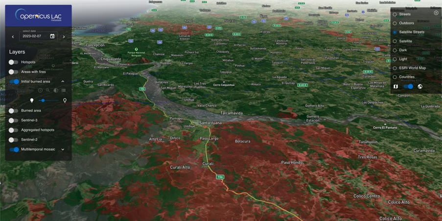 The Development of the CopernicusLAC Wildfire Pilot Service (Use Case 6) Enters Its Final Design Phase
